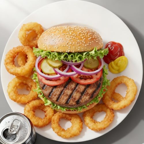 Classic Factory Burger With Side & Drink 