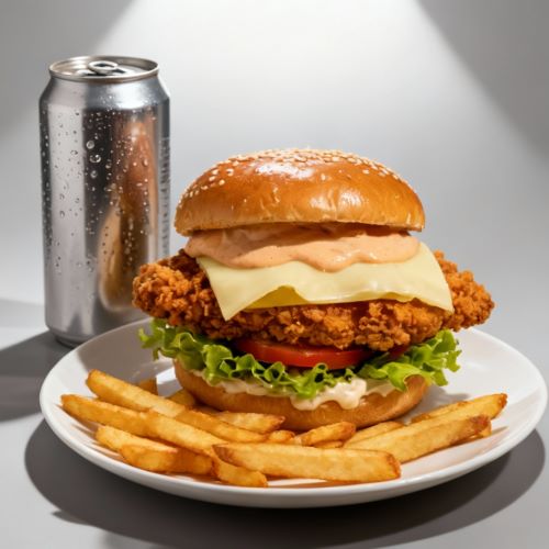 The Final Bite Burger Meal With Fries & Drink 